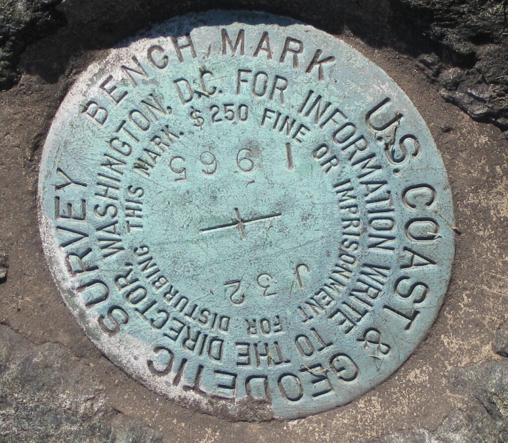 marker embedded in a large rock in front of the Noroton Volunteer Fire Department, Darien, Connecticut.